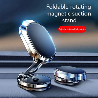 Rotatable Magnetic Car Phone Stand With Foldable Design - Smarsty