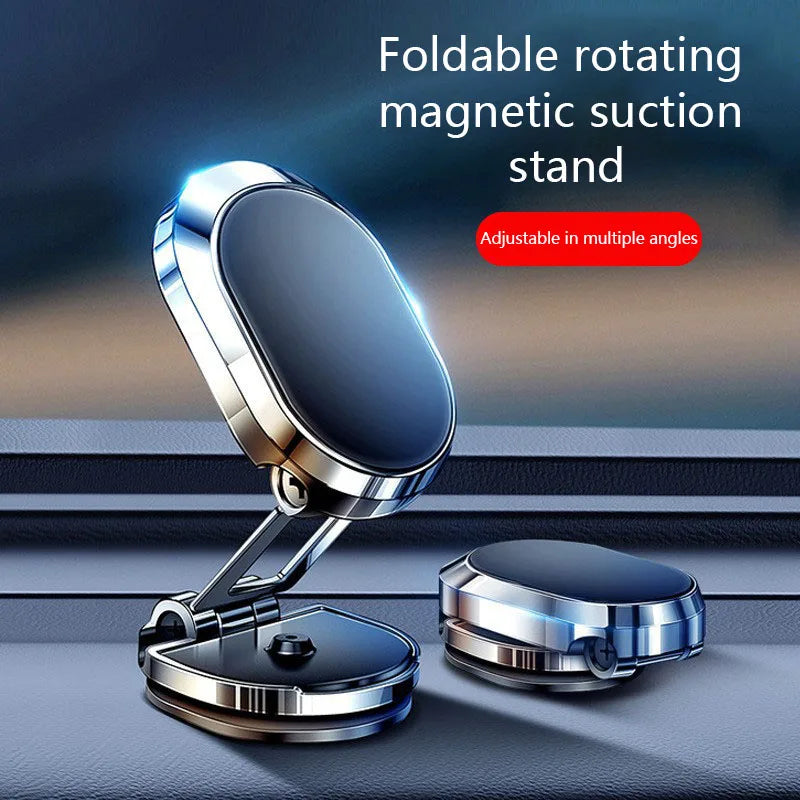 Rotatable Magnetic Car Phone Stand With Foldable Design - Smarsty