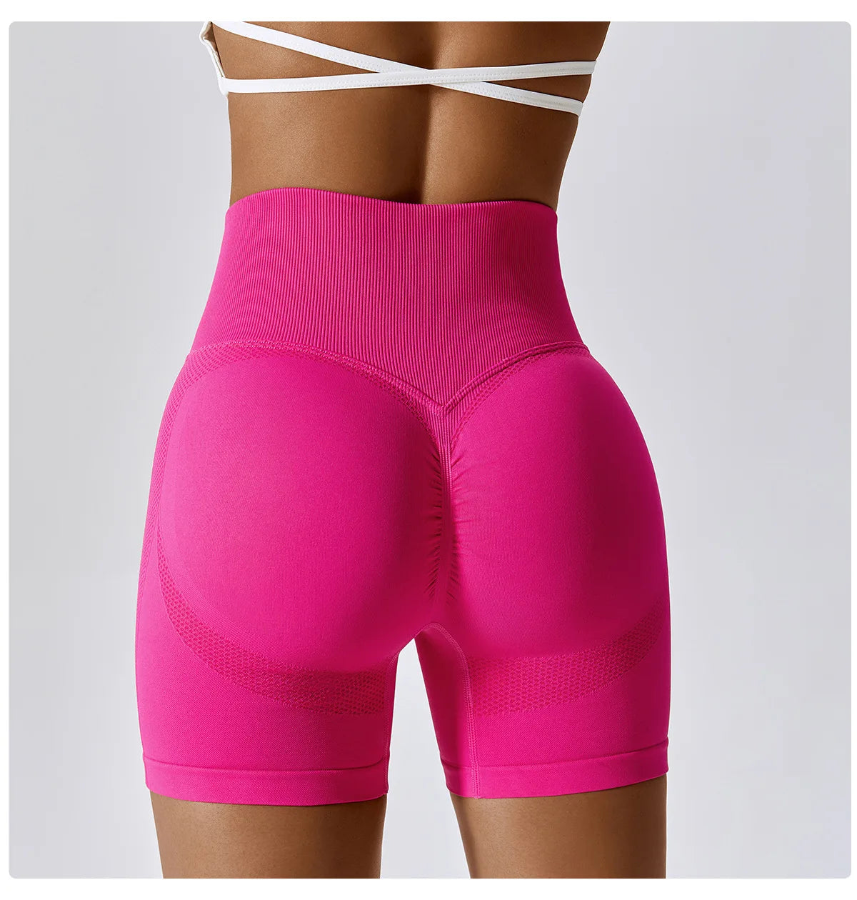 Women Shorts Seamless Sports Shorts For Women Cycling Jogging Fitness High Waist Push Up Gym Shorts Leggings Women Yoga Clothing - Smarsty