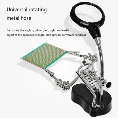 Lighted Magnifying Glass Repair Tool for Mobile Devices - Smarsty