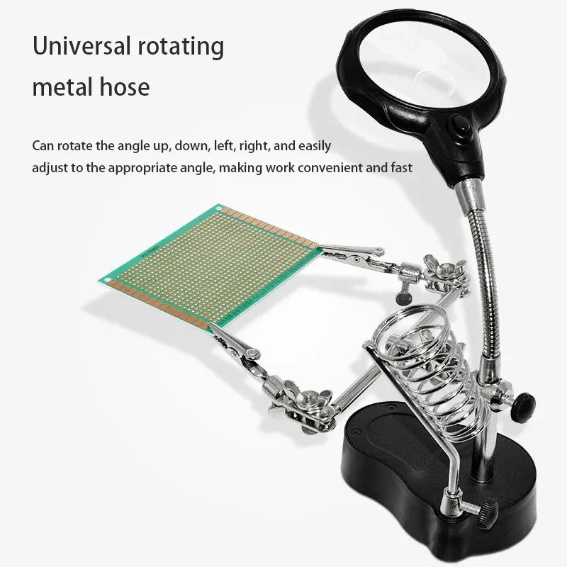 Lighted Magnifying Glass Repair Tool for Mobile Devices - Smarsty