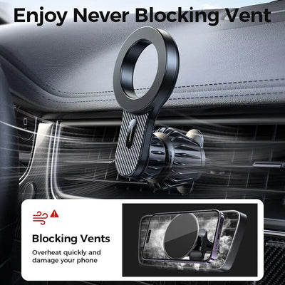 Magnetic Car Phone Holder Universal Air Vent Mount - Smarsty