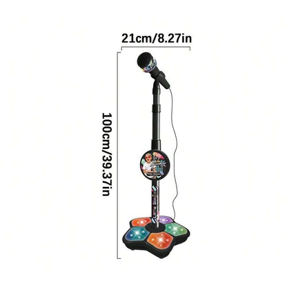 Kids Microphone Stand Toy, Portable Children's Karaoke Electronic, Durable Party Karaoke Microphone Stand, Kids Karaoke Machine by Smarsty