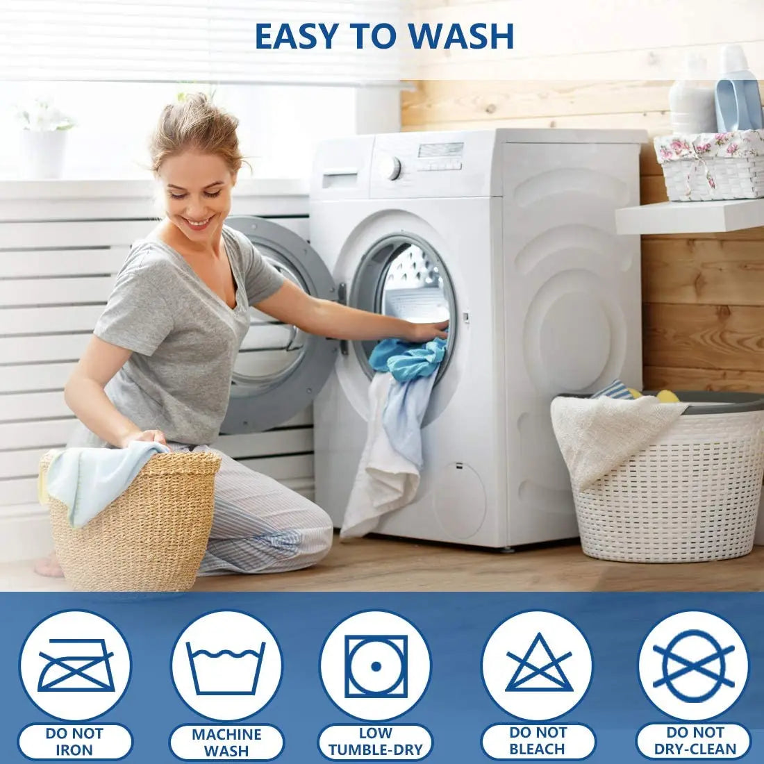 Waterproof Cotton Terry Mattress Cover Sheet Protector - Smarsty