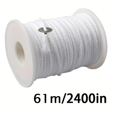53pcs Candle Wicks Holder Waxed Cotton Candle Wicks Set with Stand Original Smokeless Candle Wicks Soy Oil Wax Core Woven Making - Smarsty