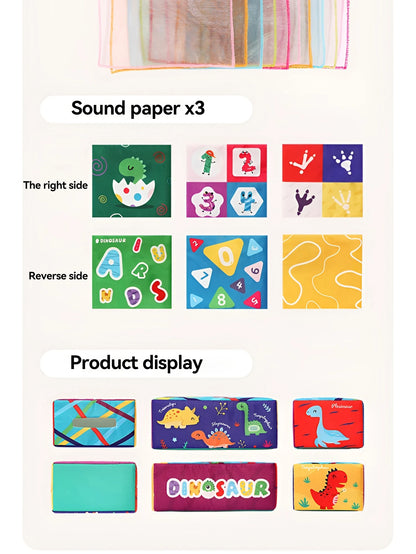 Fun Cartoon Unbreakable Cloth Book Ring Paper Tissue Box Toy by Smarsty