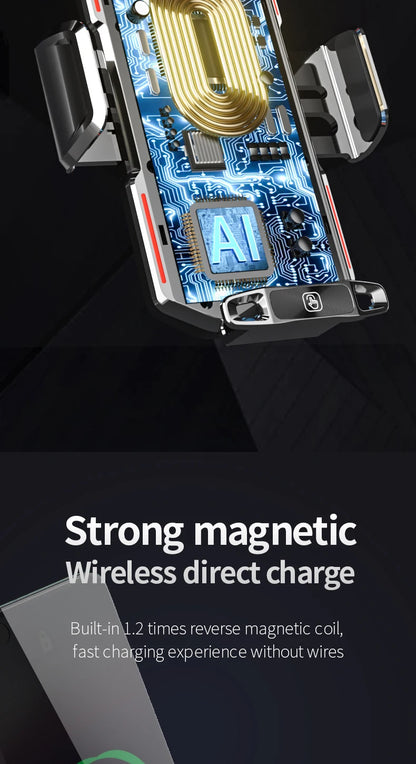 Magnetic Car Phone Holder Wireless 66W Fast Charger - Smarsty