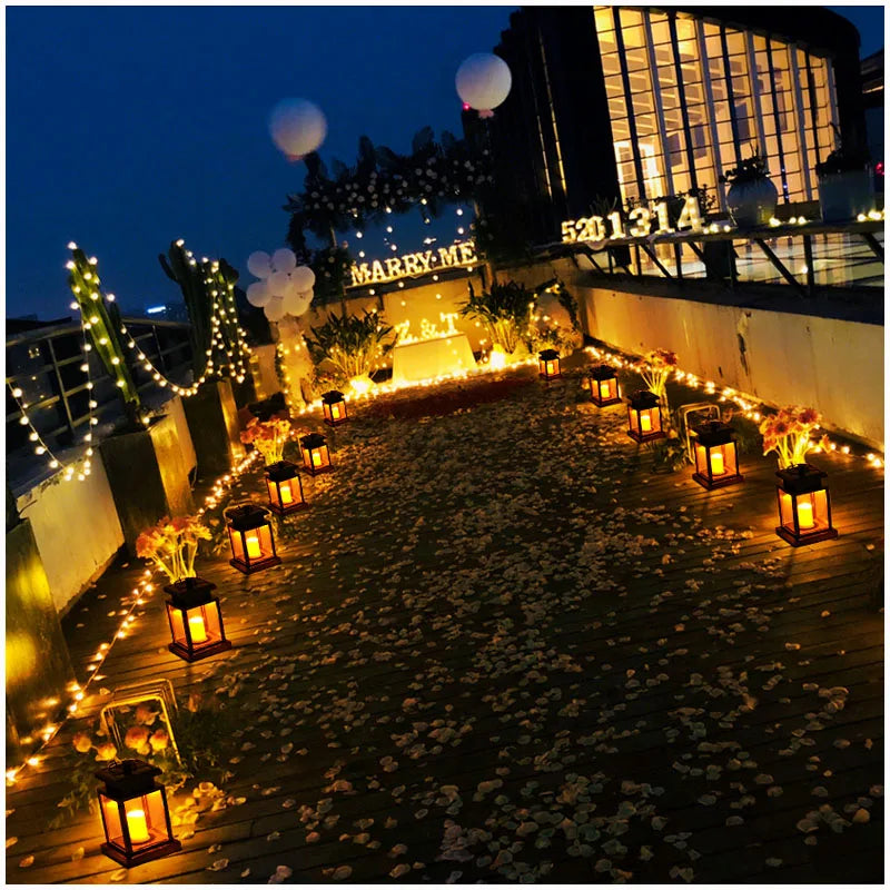 Solar LED Outdoor Lanterns for Garden Decoration - Smarsty