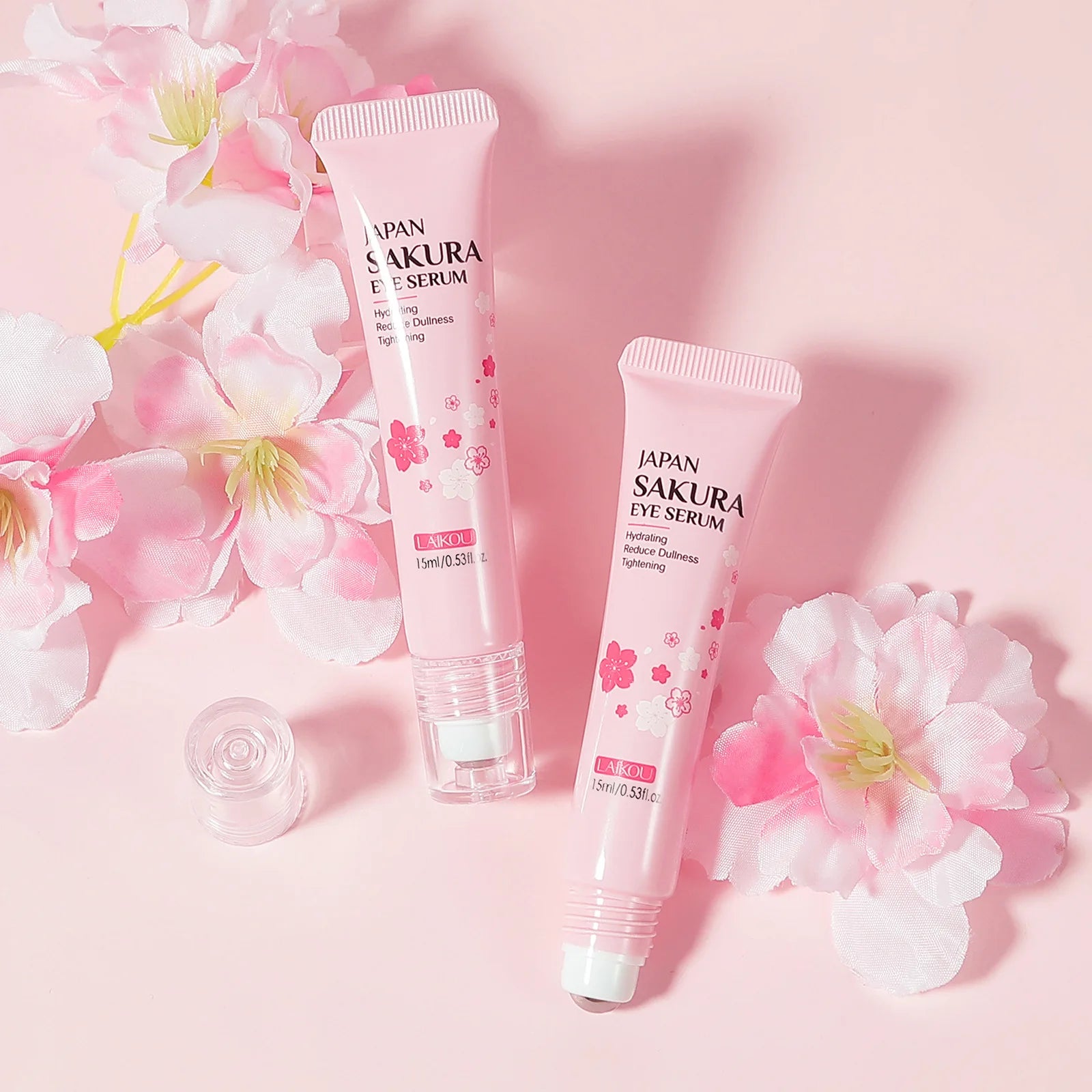 LAIKOU Sakura Eye Serum Roller for Dark Circles - Smarsty