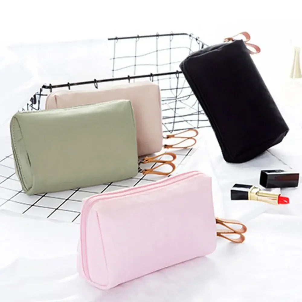 Portable Cosmetic Bag With Coin Pouch And Organizer - Smarsty