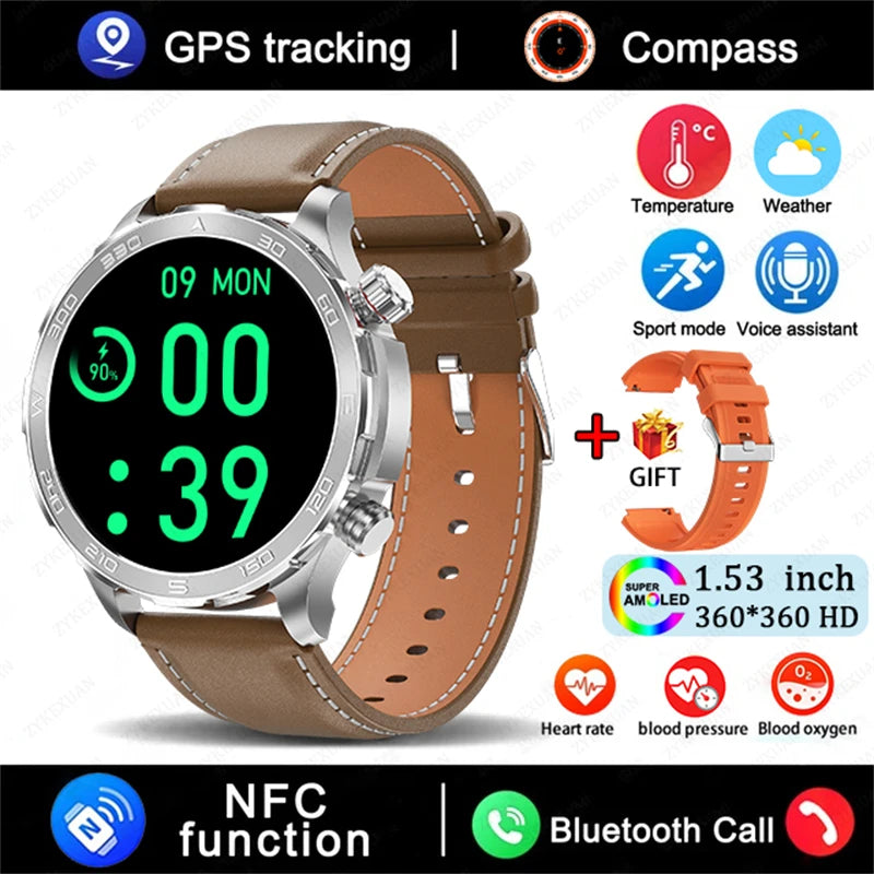Bluetooth Call Smart Watch For Men With GPS Waterproof - Smarsty