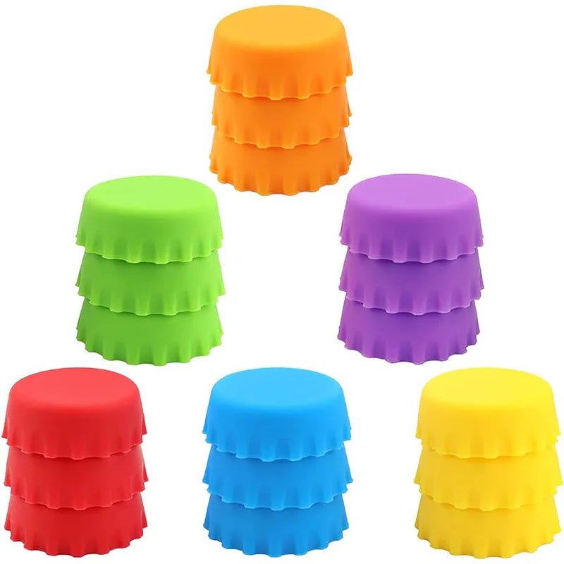 Candy Color Silicone Beer Bottle Caps for Home Brewing - Smarsty