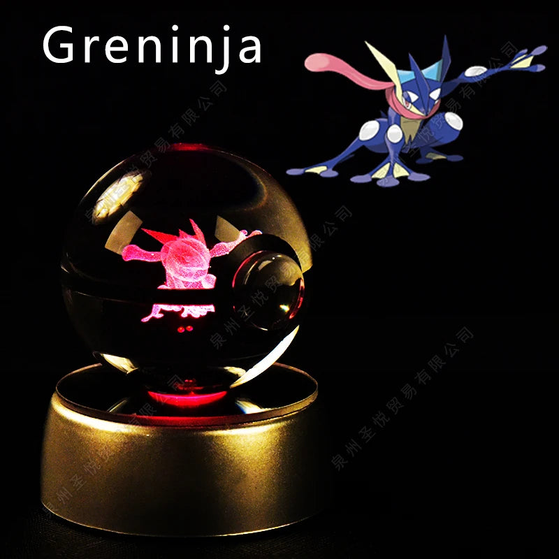 3D Pokemon Crystal Ball Night Light Lamp - Smarsty