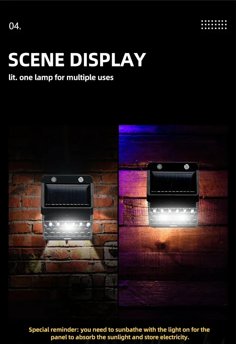 Solar Powered LED Motion Sensor Outdoor Wall Light - Smarsty