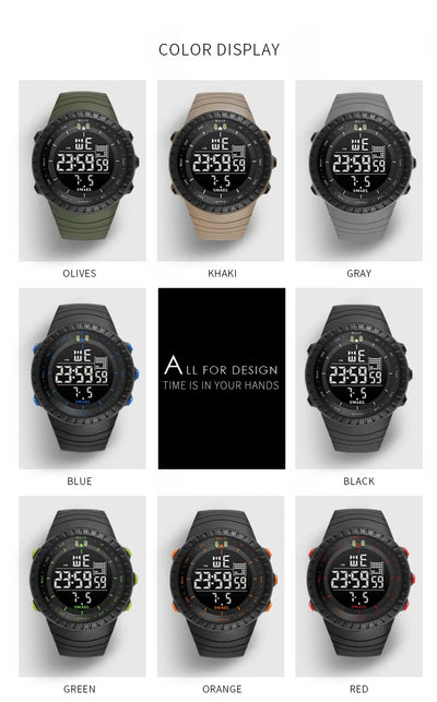 SMAEL Waterproof Digital Sports Watch with Big Dial - Smarsty