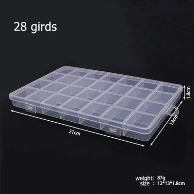 Plastic Storage Box Organizer with Dividers for Jewelry Crafts - Smarsty