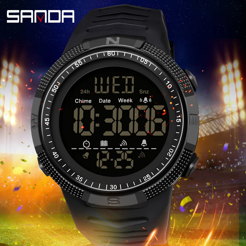 SANDA Military Sport Digital Watch Waterproof and Shockproof - Smarsty