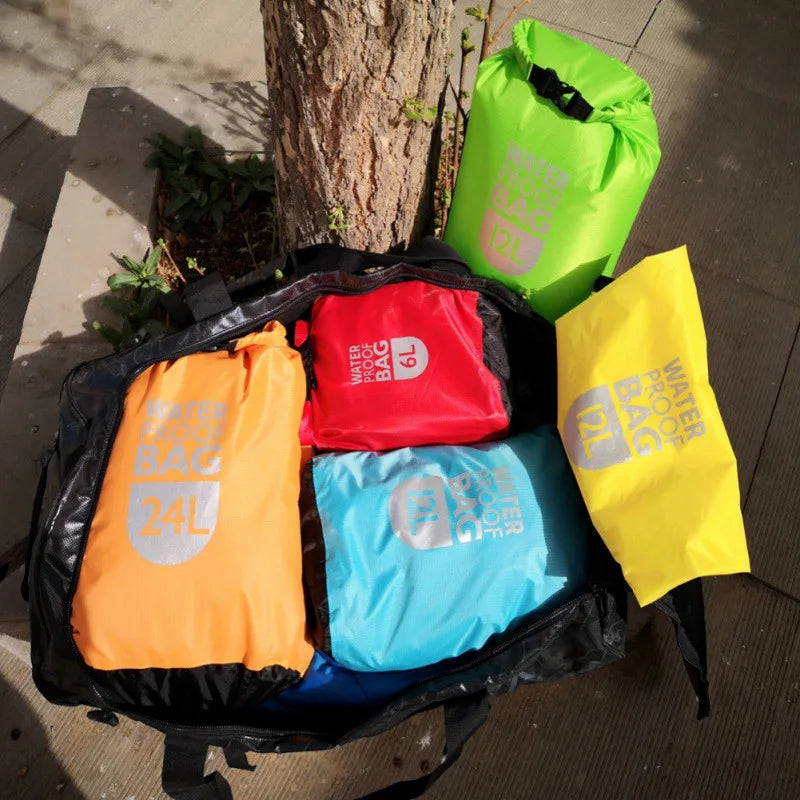 Swimming Waterproof Dry Bag Pack Rafting Kayaking River Trekking Floating Sailing Canoing Boating Water Resistance Dry Sacks - Smarsty