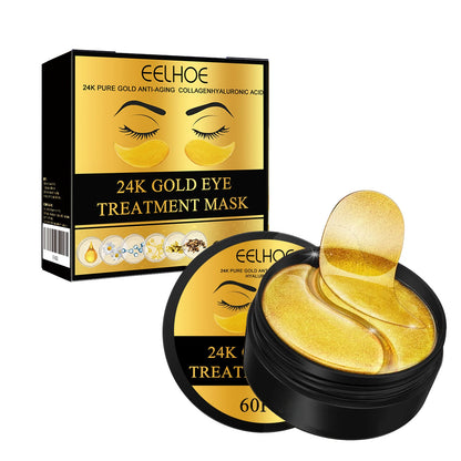 24K Gold Eye Masks for Dark Circles and Hydration - Smarsty