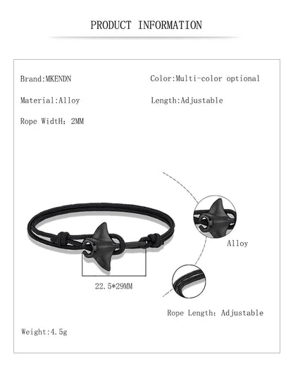Adjustable Ocean Animals Manta Ray Paracord Bracelet - Smarsty