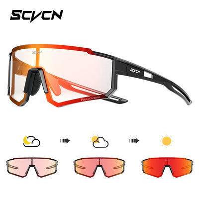 SCVCN new Outdoor Cycling Sunglasses Men MTB Bike Glasses Sports Mountain Climbing fishing Women Bicycle Cycling UV400 Goggles by Smarsty