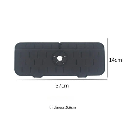 Kitchen Gadgets Silicone Faucet Absorbent Pad Shelf Sink Splash Catcher Countertop Protective Mat Bathroom Drain Mat Acceesories by Smarsty