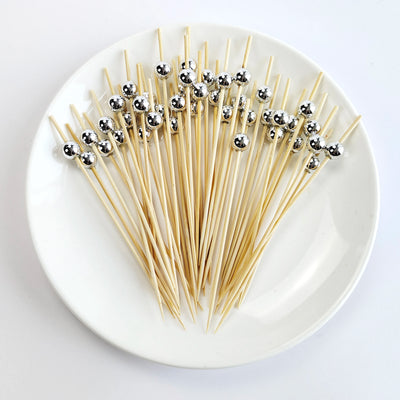 Wedding Pearl Wooden Skewers for Party Snacks - Smarsty