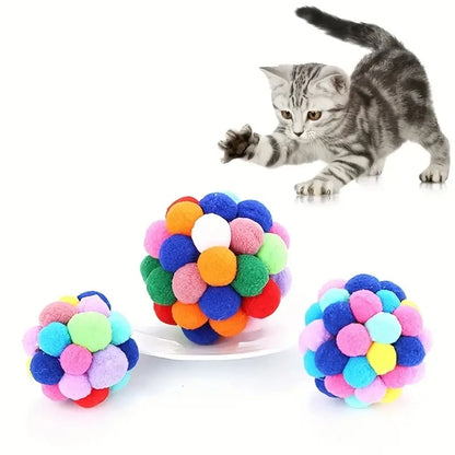 Durable Nylon Cat Plush Ball Toy for Engaging Play - Smarsty