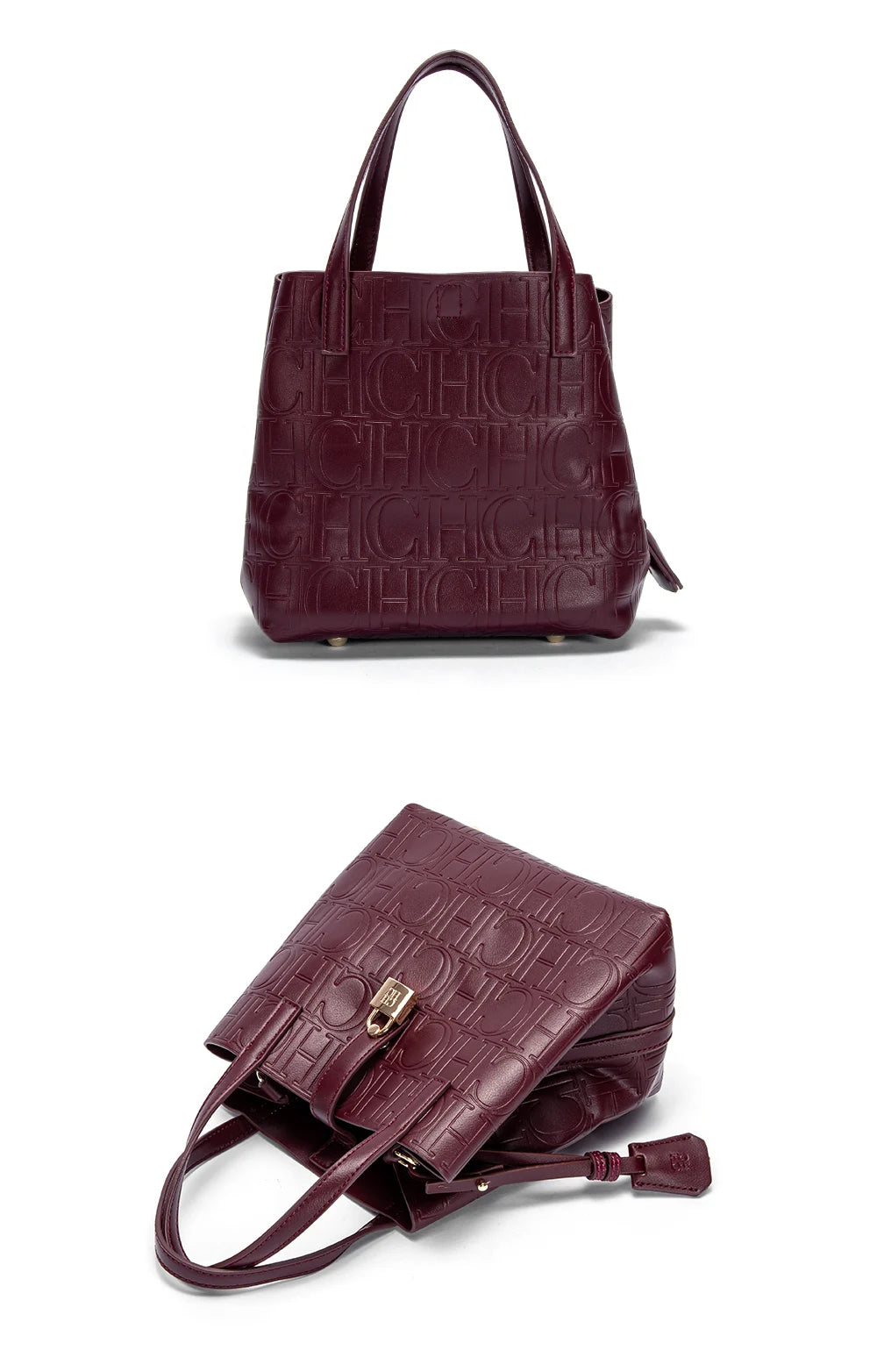 Women Tote Bag Steel Embossed Handheld Casual Purse - Smarsty