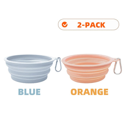 Collapsible Silicone Dog Bowls for Travel and Camping - Smarsty