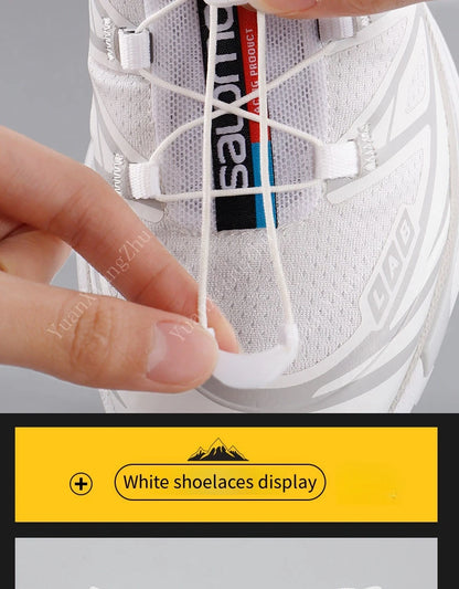 New No tie Shoe laces Round Tennis Laces Without ties Adult Kids Quality Running Sneakers Shoelaces Black White Shoes Accesories