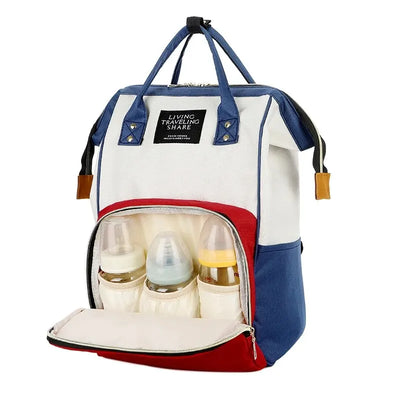 New Fashion Oxford Multi Functional Wear Resistant Insulation Large Capacity Zipper Mommy Bag Backpack for Travel - Smarsty