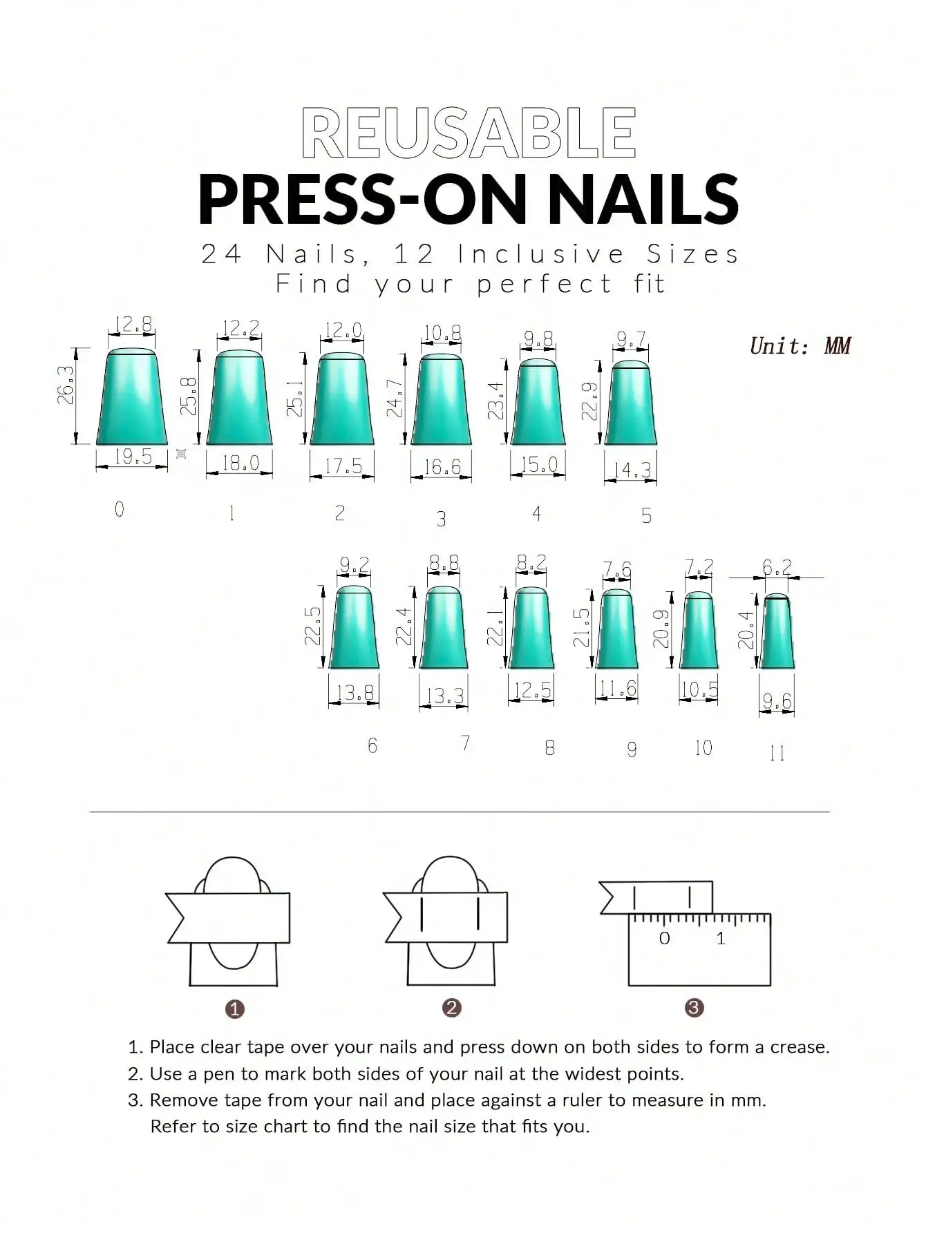 Medium Pink Candy Color Press On Nails Set - Smarsty
