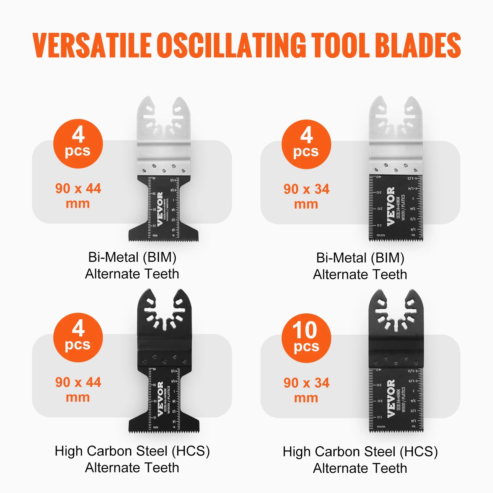 SucceBuy 30PCS Multi Tool Blades Kits Universal Release Oscillating Multi-Function Renovator Saw Blades for Dewalt Craftsman