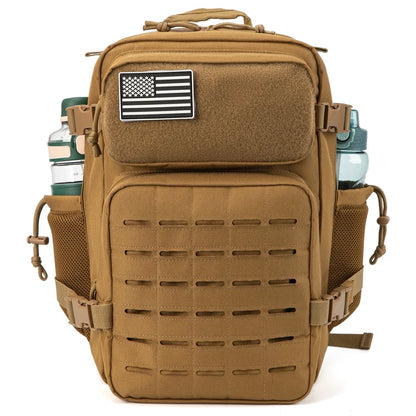 25L/45L Tactical Backpack for Men and Women Outdoor Survival Bug Out Bag Small School Rucksack Hking with Bottle Holder - Smarsty