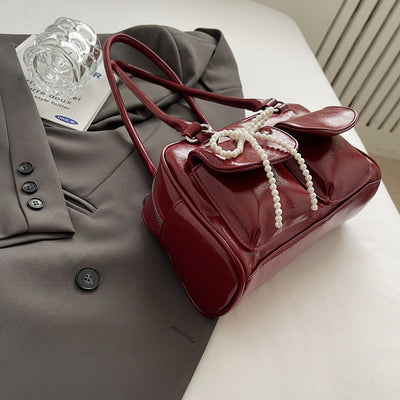Korean Edition Underarm Bow Bag Women Versatile Shoulder Bag - Smarsty