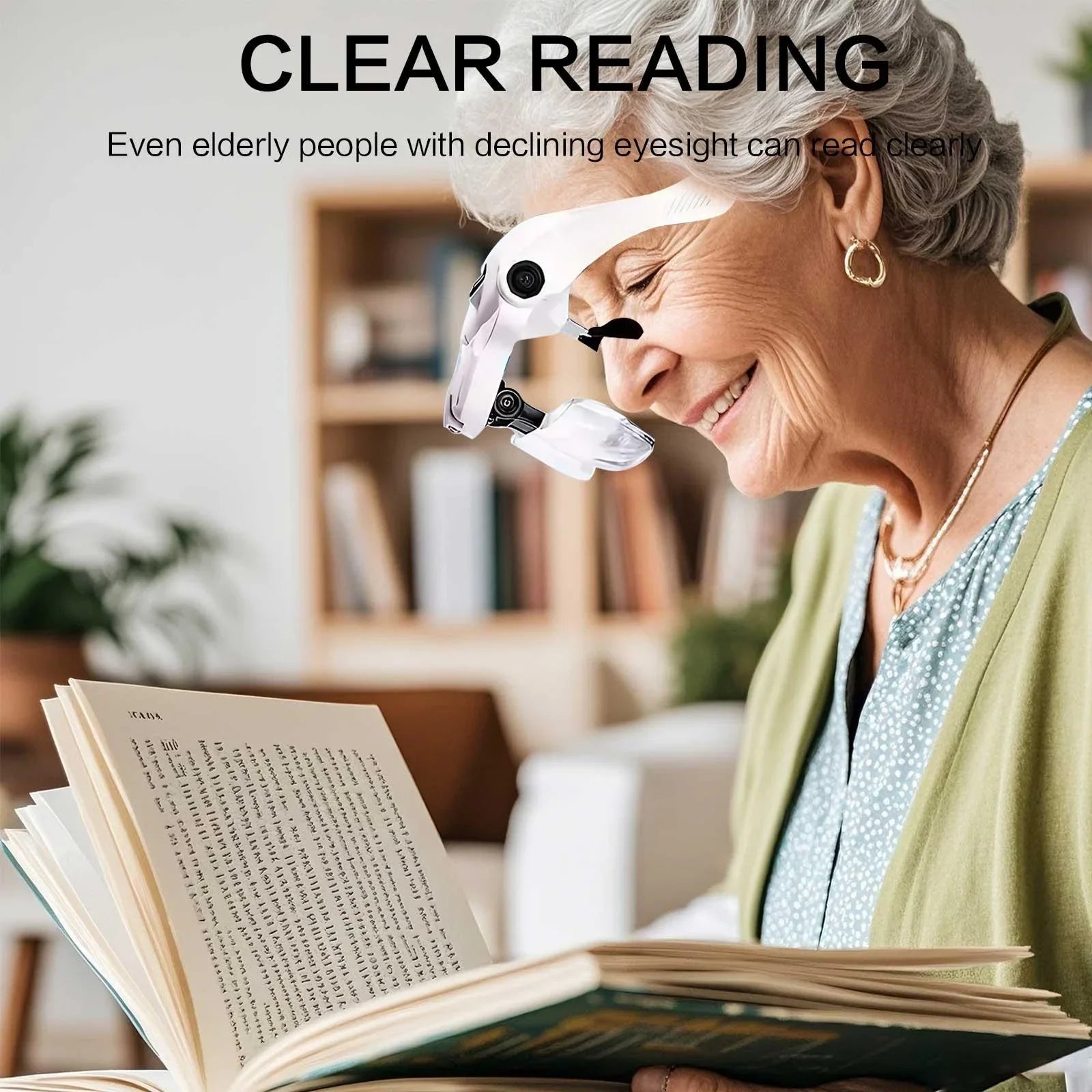 LED Light Head Magnifier with Adjustable 5 Lenses - Smarsty