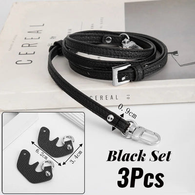 1 Set Bag Strap For Longchamp Mini Punch-free Genuine Leather Shoulder Strap Set Transformation Crossbody Strap Bag Accessories - Smarsty