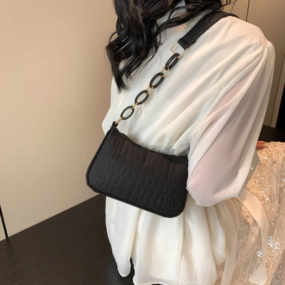 Felt Shoulder Bag For Women Crescent Saddle Purse Design - Smarsty