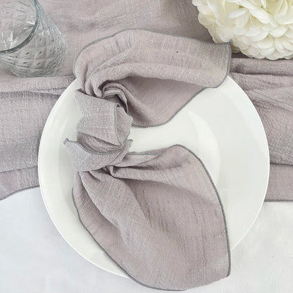 Set of 6 Cotton Dinner Napkins for Elegant Table Decor - Smarsty