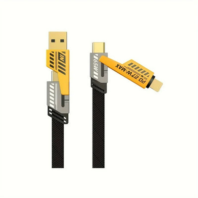 65W 4 in 1 Fast Charging USB Data Cable - Smarsty