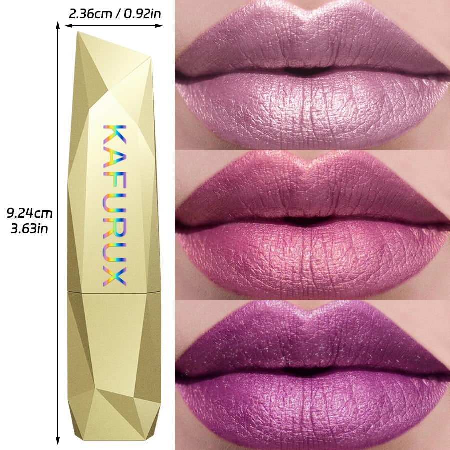 Bold Metallic Lipstick Set for Long Lasting Shine - Smarsty
