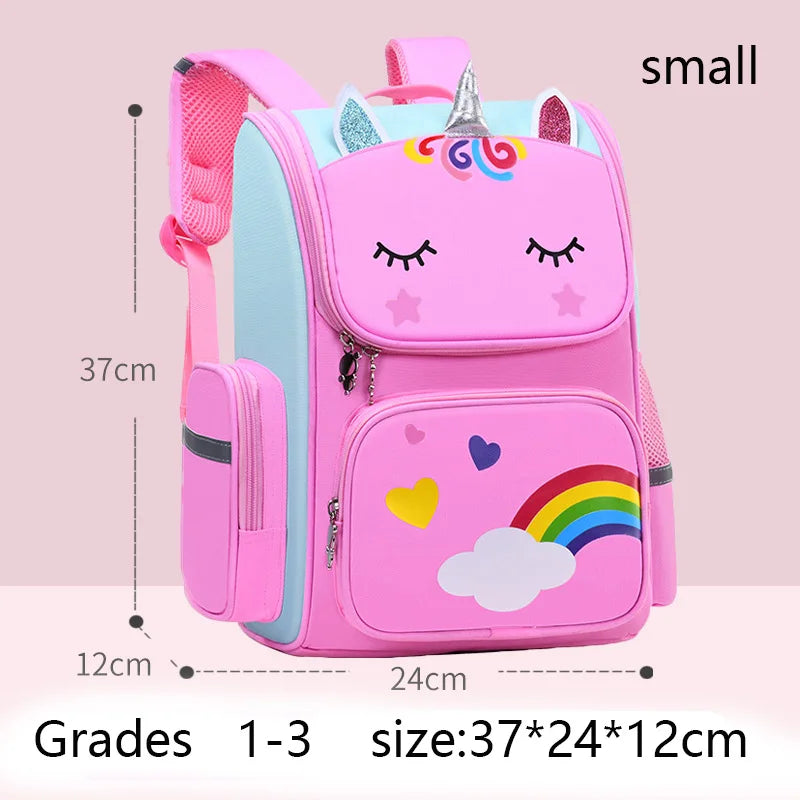 Unicorn Kids Backpack Waterproof School Bag for Girls - Smarsty