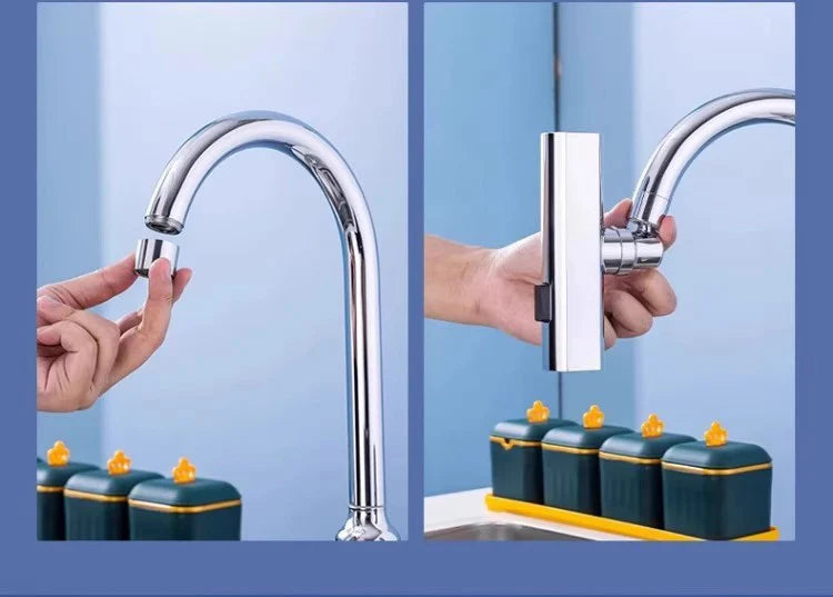 Universal Swivel Faucet with Three-Mode Splash Proof Nozzle - Smarsty