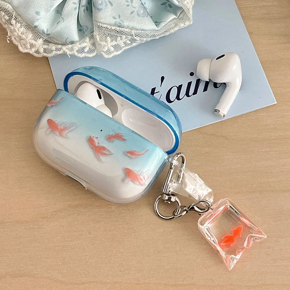 Cute Koi Gradient Earphone Case for AirPods Pro - Smarsty