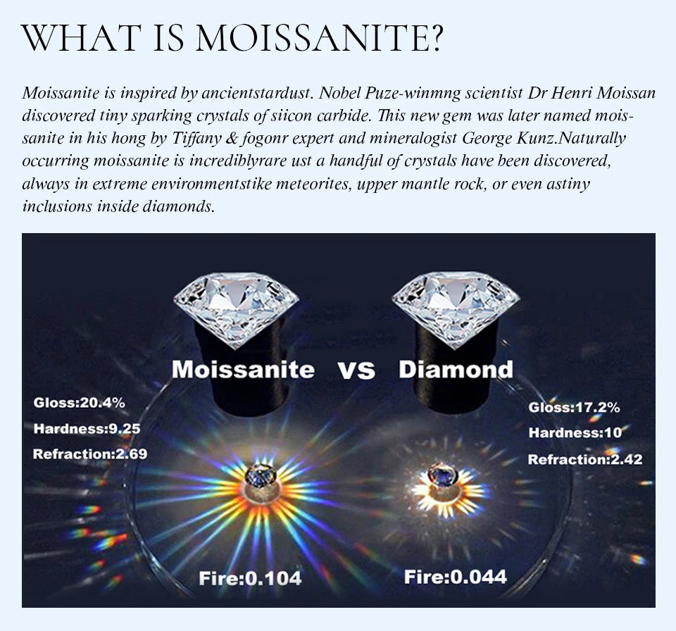 Certified D Color Moissanite Stud Earrings Gold Plated - Smarsty