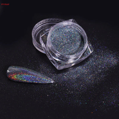 Holographic Glitter Nail Powder Set for Stunning Manicures - Smarsty
