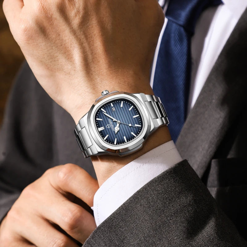 Luxury Waterproof Men's Wristwatch with Luminous Date - Smarsty