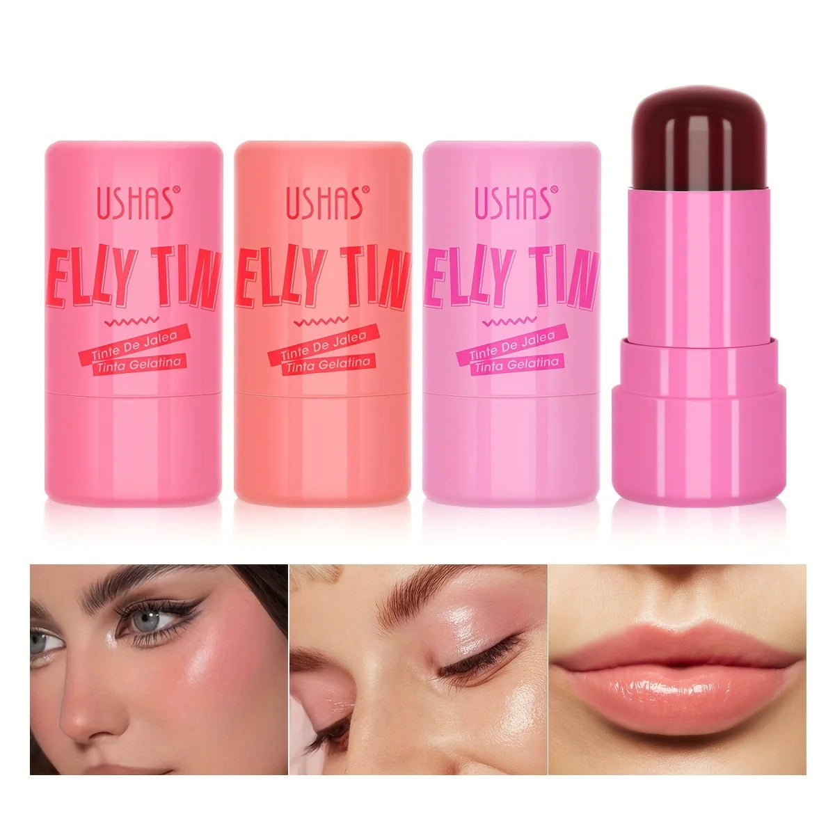 Multi-Use Jelly Blush Stick for Hydrated Lip and Cheek - Smarsty
