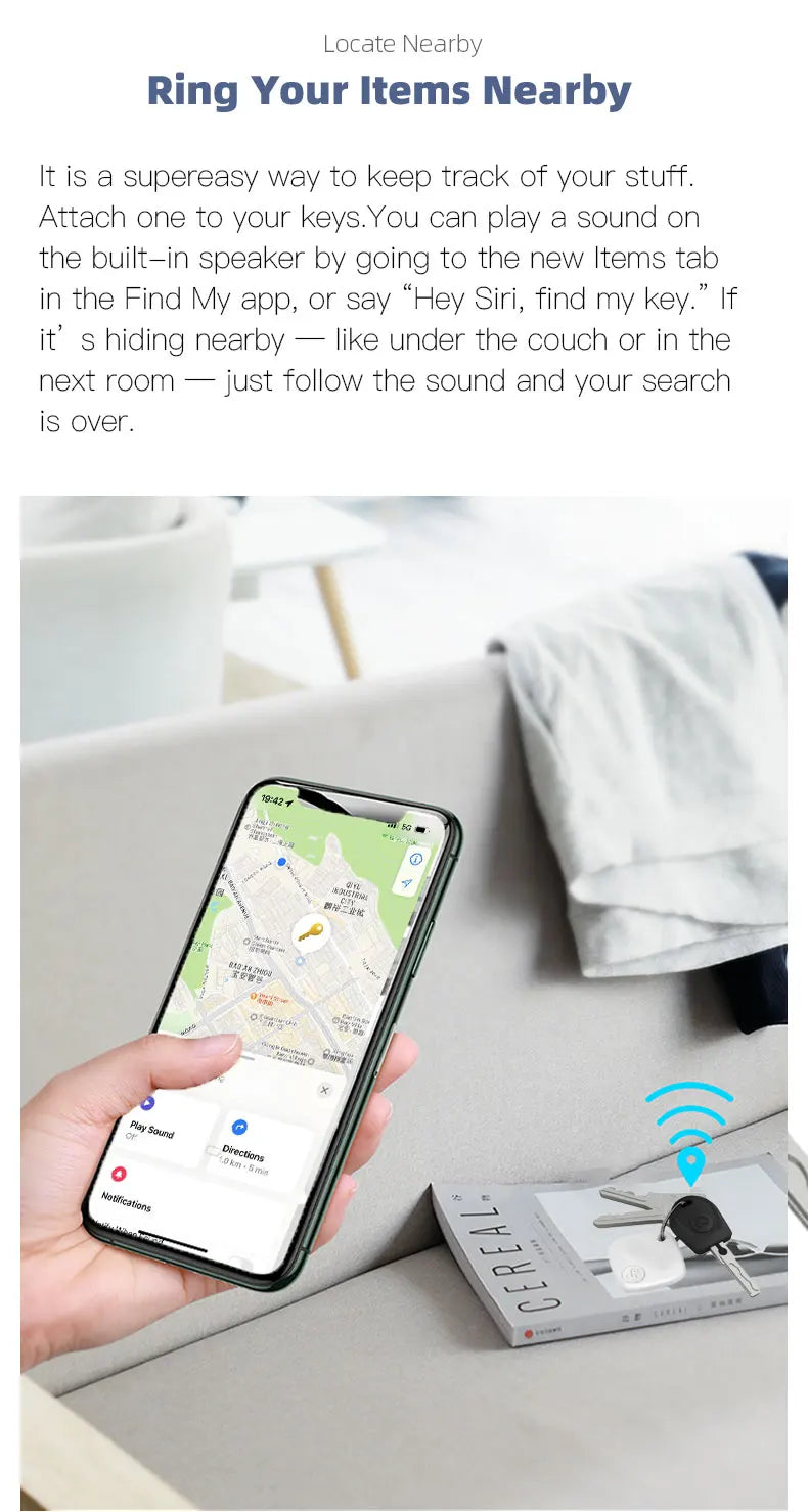 Smart Bluetooth GPS Tracker for Apple Devices - Smarsty